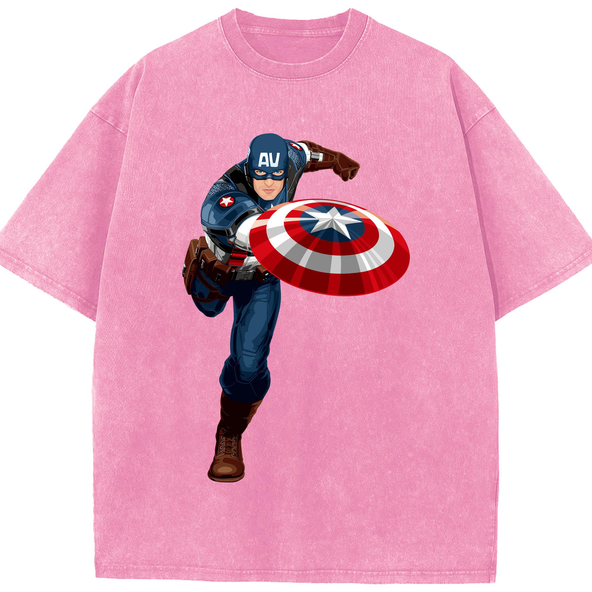 （画像用） アベンジャーズ The Avengers 綿100% ヴィンテージ風 半袖Tシャツ（フロントプリント）